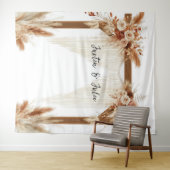 Tenture Arc de Pampas Romantique Rustique - Contexte Maria (En situation (horizontale))