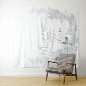 Tenture Arc de Rose Stunning Bleu de Glace et Blanc (En situation (horizontale))