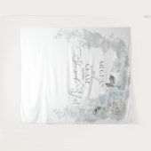 Tenture Arc de Rose Stunning Bleu et Blanc de Glace (Devant (Horizontal))