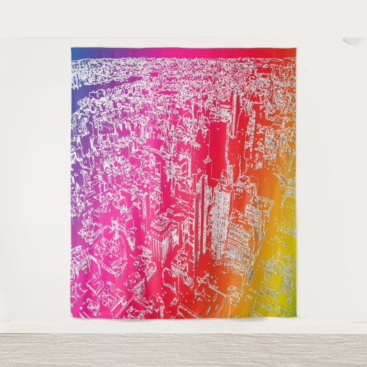 Tenture Arc-en-ciel de Manhattan (Devant)