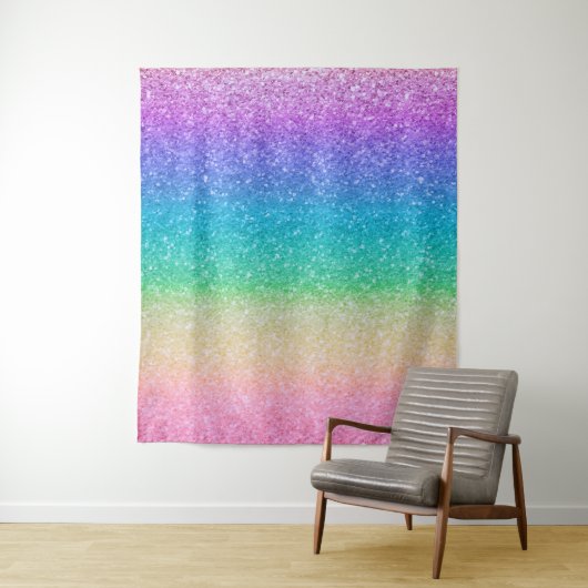 Tenture Arc-en-ciel Parties scintillant étincelle fête d'a (En situation)