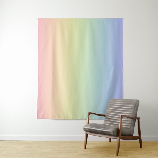 Tenture Arc-en-ciel pastel (En situation)