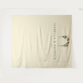 Tenture Arc floral beige sophistiqué (Devant (Horizontal))
