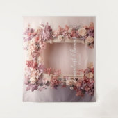 Tenture Arc floral chic Mariage fond (Devant)