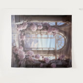 Tenture Arc floral romantique suspendu (Devant (Horizontal))