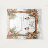 Tenture Arc floral rustique personnalisable en arrière-pla (Devant (Horizontal))