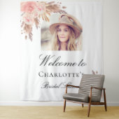 Tenture Arch de photo de baby shower en herbe de pampas ro (En situation)