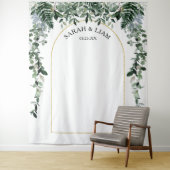 Tenture Arch moderne Botanic Mariage photo fond de cabine (En situation)