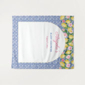Tenture Arch Positano Lemons Baby shower Photo Contexte (Devant (Horizontal))