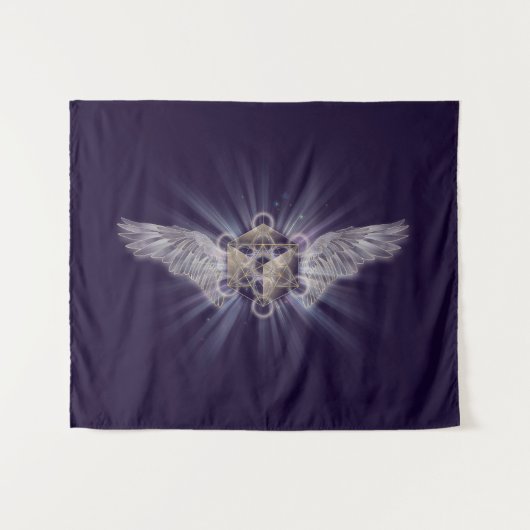 Tenture Archangel Metatron - Le Cube de Metatron (Devant (Horizontal))