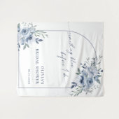 Tenture Arche de Fête des mariées bleu foncé fond photo (Devant (Horizontal))