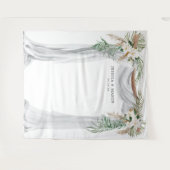 Tenture Arche de mariage bohème Toile de fond Photobooth (Devant (Horizontal))