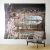 Tenture Arche florale romantique suspendue (En situation (horizontale))