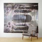 Tenture Arche florale romantique suspendue (En situation (horizontale))