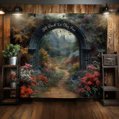 Tenture Arche Mariage gothique Mur pendant Selfie Station