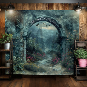 Tenture Arche Mariage gothique Mur pendant Selfie Station