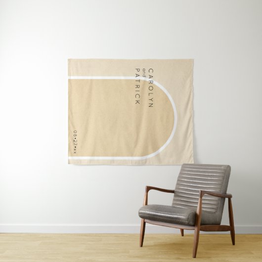 Tenture Arche minimaliste | MARIAGE (En situation (horizontale))