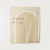 Tenture Arche minimaliste | MARIAGE (Devant)