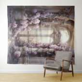 Tenture Arche romantique Roses Roses Roses Roses pendantes (En situation (horizontale))