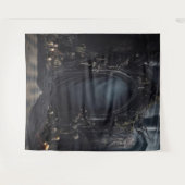 Tenture Arche sombre gothique Moody avec bougies XLarge (Devant (Horizontal))