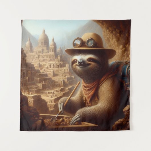 Tenture Archéologue Sloth (Devant)