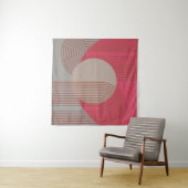 Tenture arches abstrait lance oreiller (En situation)