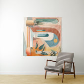 Tenture Arches du désert - Architecture Abstraite moderne (En situation (horizontale))