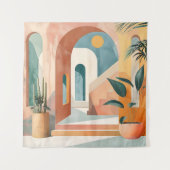 Tenture Arches du désert - Architecture Abstraite moderne (Devant)