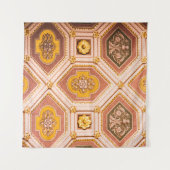 Tenture Architecture hongroise rose jaune (Devant (Horizontal))