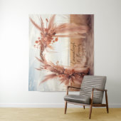 Tenture Archivage du coucher de soleil du marais bohème (En situation)