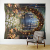 Tenture Archivage mystique de la forêt de contes de fées (En situation (horizontale))