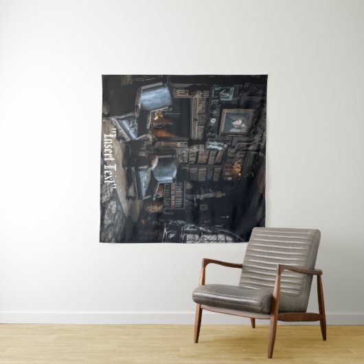 Tenture Archives hantées (En situation (horizontale))