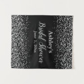 Tenture Argent Leopard Fête des mariées arrière-plan Photo (Devant (Horizontal))