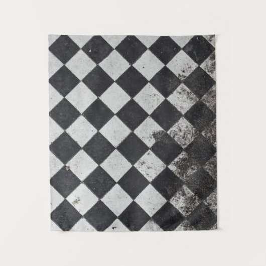 Tenture Arlequin noir et blanc (Devant)
