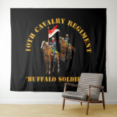 Tenture Armée - 10e régiment de cavalerie avec cavalerie (En situation (horizontale))