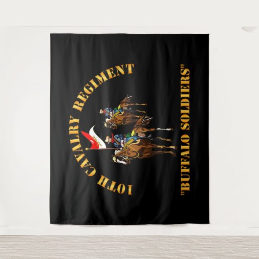 Tenture Armée - 10e régiment de cavalerie avec cavalerie (Devant)