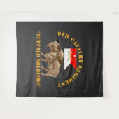 Tenture Armée - 9e régiment de cavalerie - Soldats de Buff (Devant (Horizontal))