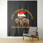 Tenture Armée - 9e régiment de cavalerie - Soldats de Buff (En situation)