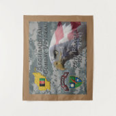 Tenture Armée afghane de combat 75e régiment de Rangers (Devant)