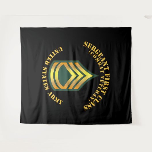 Tenture Armée - Sergent de première classe - FC - Vétéran  (Devant (Horizontal))