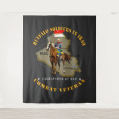 Tenture Armée - Soldats Buffalo en Irak - Cavalrymen (Devant)