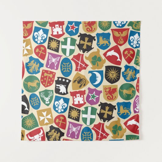 Tenture Armoiries : Arrière - plan héraldique. (Devant)