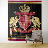 Tenture Armoiries de Monogramme Emblème de couronne d'aigl (En situation)
