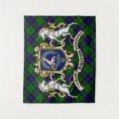 Tenture Armstrong Clan Badge & Tartan (Devant)