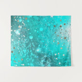 Tenture Arrière - plan à huile Turquoise de la menthe (Devant (Horizontal))