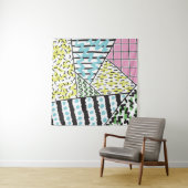 Tenture Arrière - plan à main Abstraite 3 (En situation)