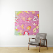 Tenture arrière - plan abstrait avec texture aquarelle, Hu (En situation (horizontale))