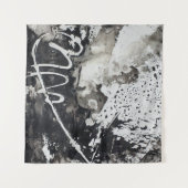 Tenture arrière - plan Abstrait noir et blanc (Devant (Horizontal))