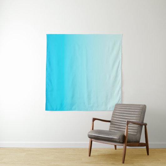 Tenture Arrière - plan Aqua blue ombre (En situation (horizontale))