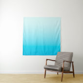 Tenture Arrière - plan Aqua blue ombre (En situation)